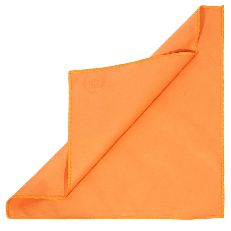 Mivi MI&VI Synthetic Chamois Microfiber Instrument Cleaning & Polishing Cloth for Violin, Viola, Cello, Bass, Guitar, Saxophone, Flute 12x12in (Tangerine-Orange) - Image 2